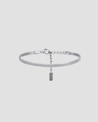 Koluré Flow Bracelet – geflochtenes Armband aus Edelstahl in Silber