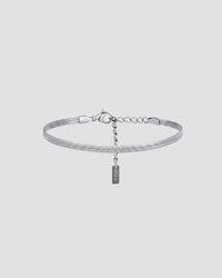 Koluré Flow Bracelet – geflochtenes Armband aus Edelstahl in Silber