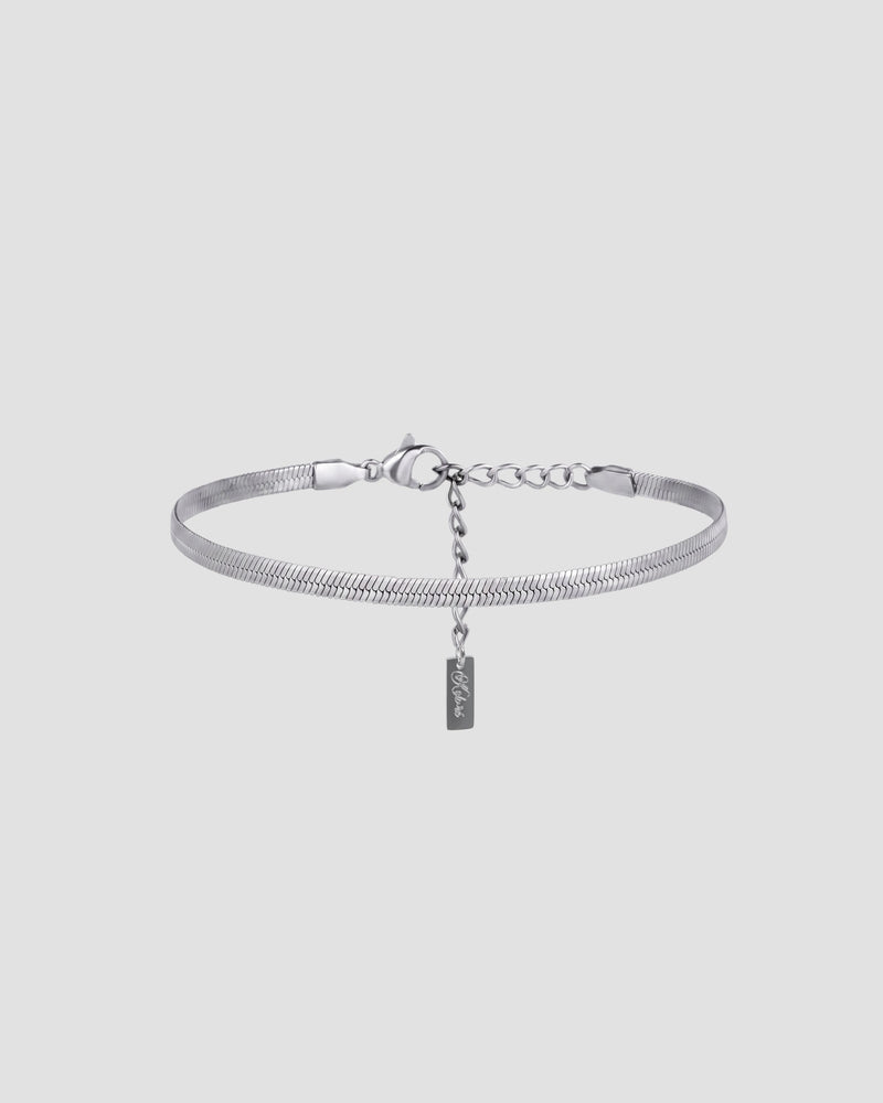 Koluré Flow Bracelet – geflochtenes Armband aus Edelstahl in Silber