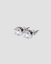 Koluré Halo Stud Earrings – steinbesetzte Ohrringe aus 925 Sterlingsilber mit Zirkonia