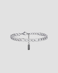 Koluré Figaro Bracelet – Figaro-Armband aus Edelstahl in Silber