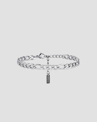 Koluré Figaro Bracelet – Figaro-Armband aus Edelstahl in Silber