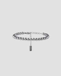 Koluré Bead Bracelet – Perlen-Armband aus Edelstahl in Silber
