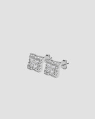 Koluré Cluster Stud Earring – steinbesetzter Ohrring aus 925 Sterlingsilber mit Zirkonia