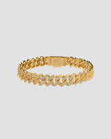 Koluré Cuban Bracelet Gold – 18K vergoldetes, steinbesetztes Cuban-Link-Armband mit Zirkonia