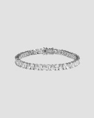Koluré Wave Bracelet – rhodiniertes, steinbesetztes Armband in Silber mit Zirkonia
