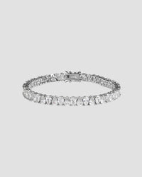 Koluré Wave Bracelet – rhodiniertes, steinbesetztes Armband in Silber mit Zirkonia