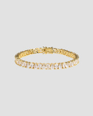 Koluré Wave Bracelet Gold – 18K vergoldetes, steinbesetztes Armband mit Zirkonia