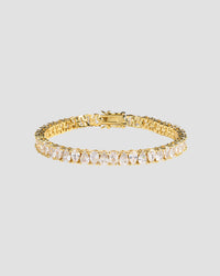 Koluré Wave Bracelet Gold – 18K vergoldetes, steinbesetztes Armband mit Zirkonia