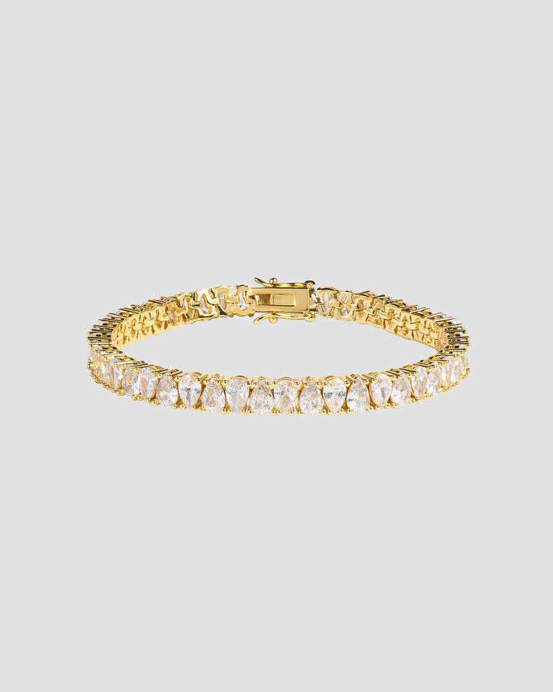 Koluré Wave Bracelet Gold – 18K vergoldetes, steinbesetztes Armband mit Zirkonia