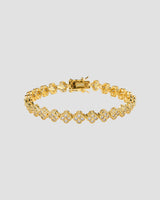 Koluré Flower Bracelet Gold – 18K vergoldetes, steinbesetztes Armband mit Zirkonia