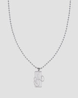 Koluré WNBA Chain – Halskette aus Edelstahl in Silber mit Sport-Charms
