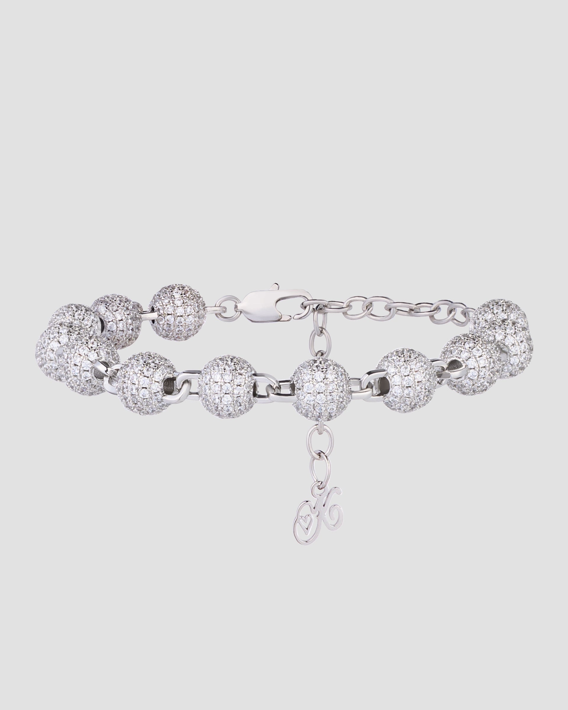 Frozen Orb Bracelet Silver