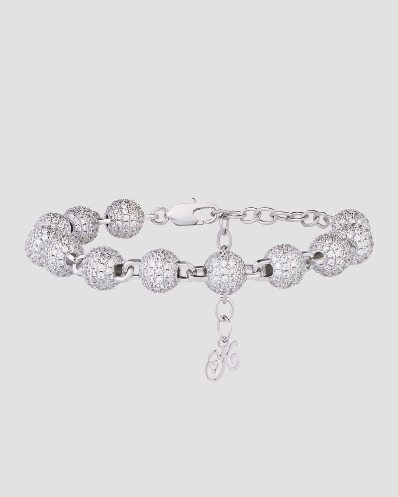 Frozen Orb Bracelet Silver