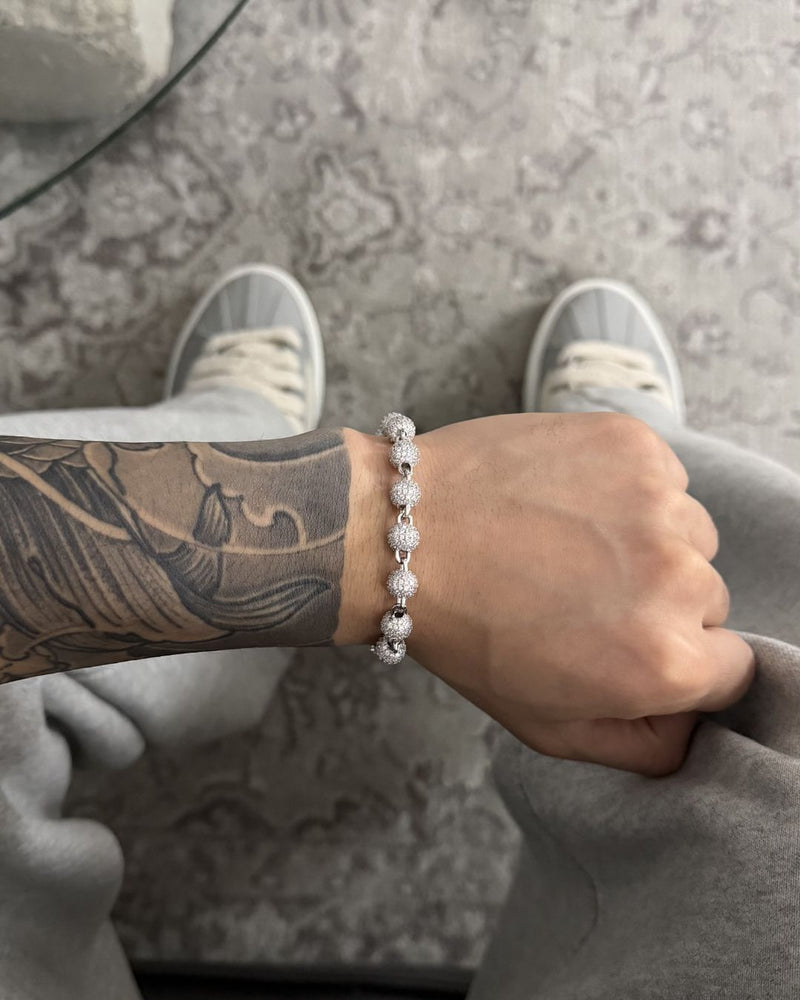 Frozen Orb Bracelet Silver