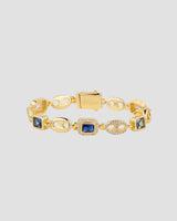 Diamond Gem Bracelet Gold