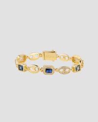 Diamond Gem Bracelet Gold