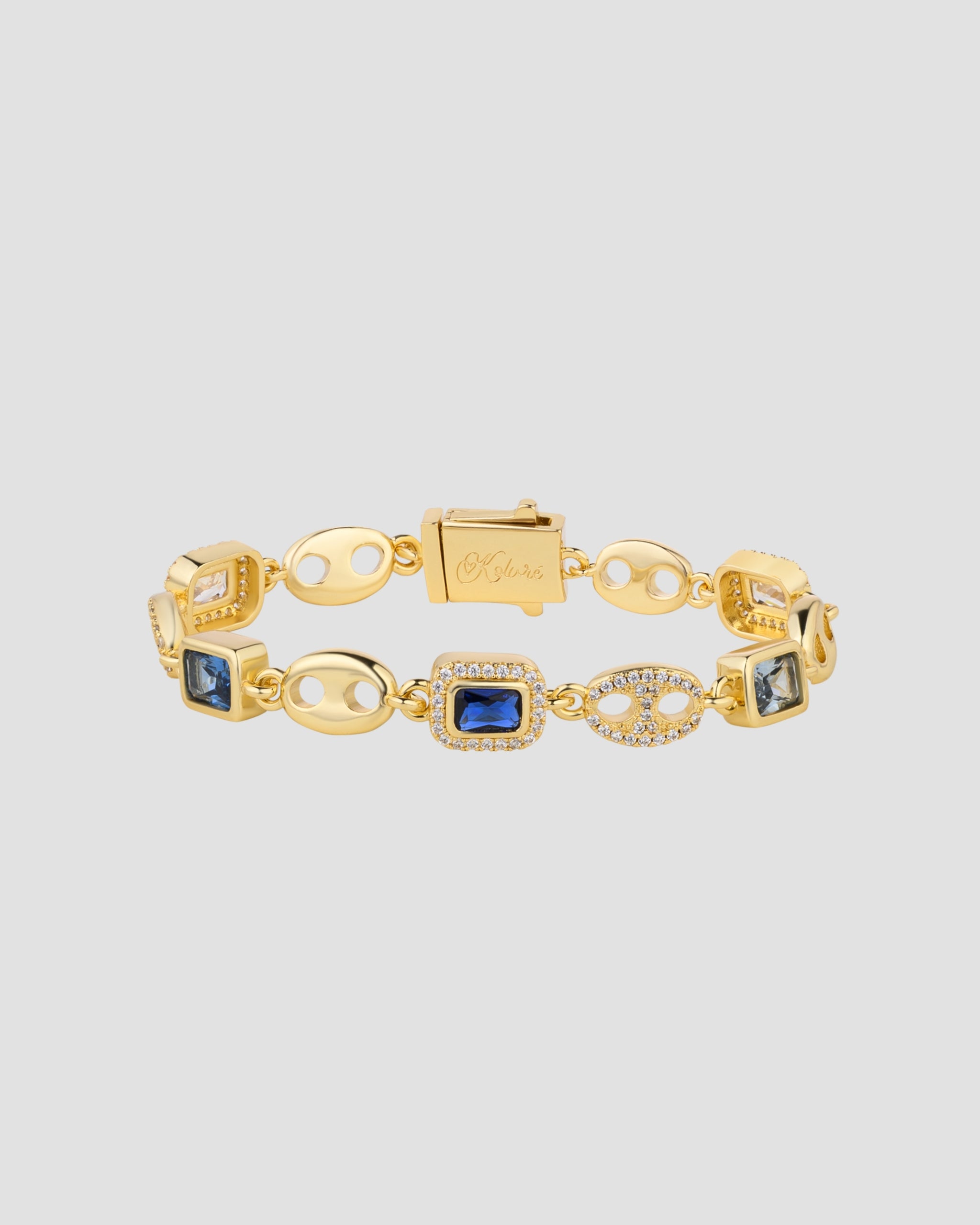 Diamond Gem Bracelet Gold