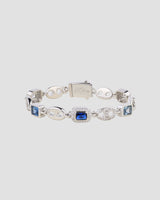 Diamond Gem Bracelet Silver
