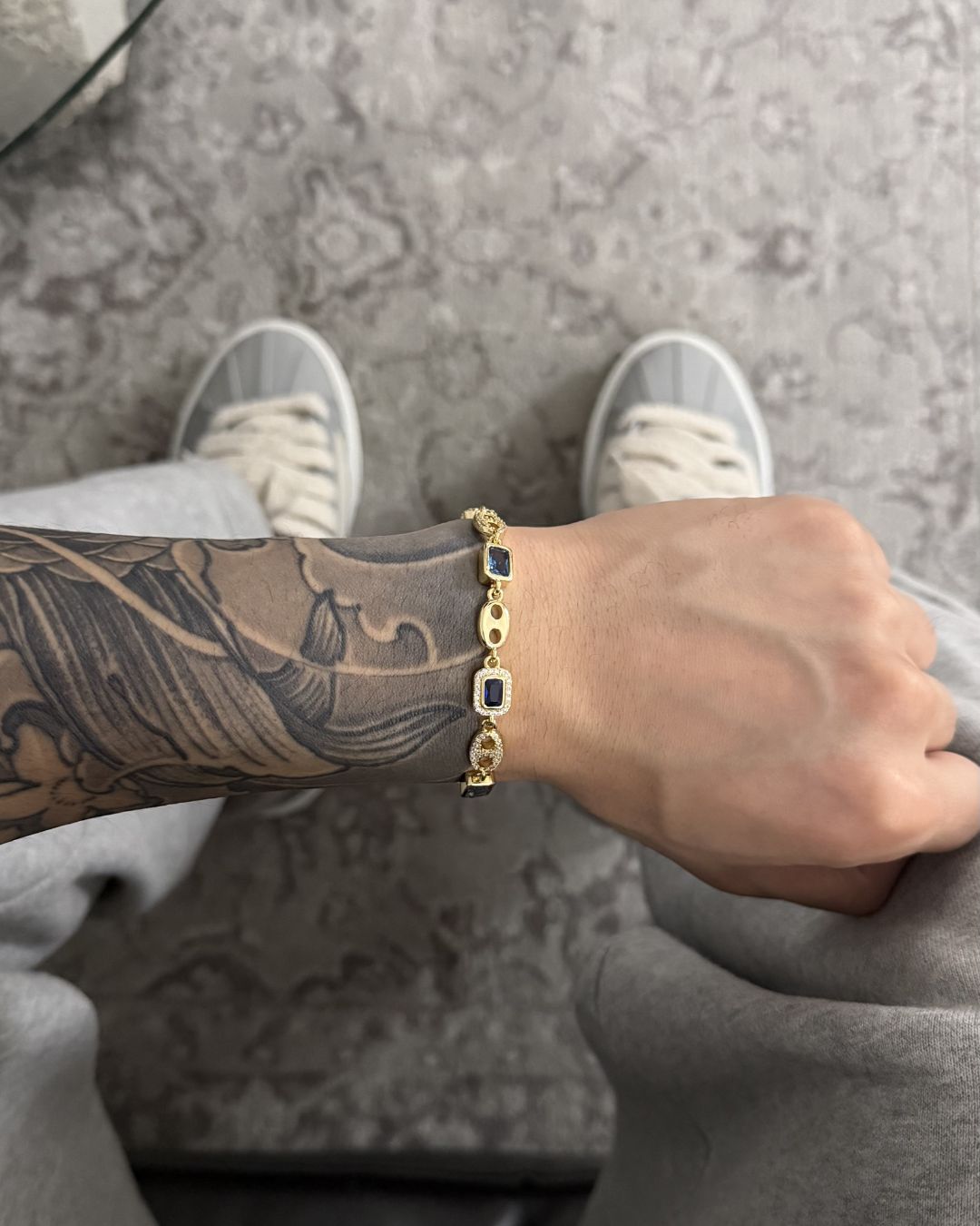 Diamond Gem Bracelet Gold