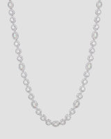 Koluré Luxe Crystal Chain – rhodinierte, steinbesetzte Halskette in Silber mit Zirkonia