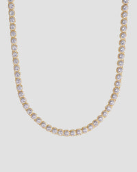 Koluré Baguette Chain Gold – 18K vergoldete, steinbesetzte Halskette mit Zirkonia