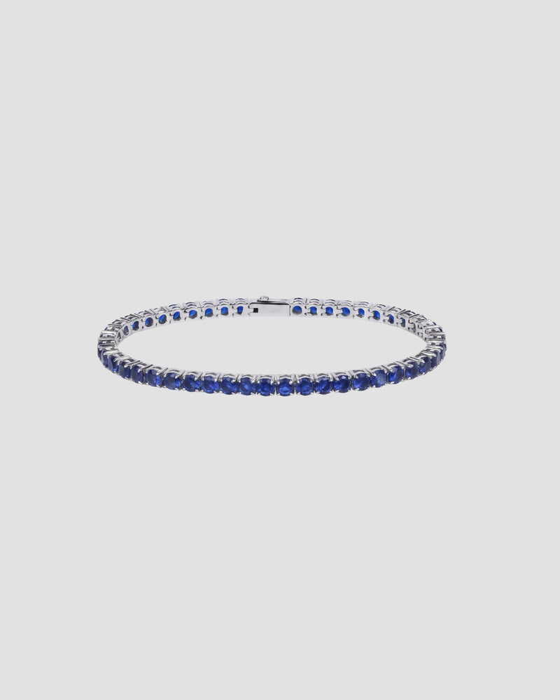 Koluré Ice Link Bracelet Navy – rhodiniertes, steinbesetztes Armband in Marineblau mit Zirkonia