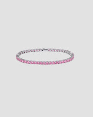 Koluré Ice Link Bracelet Pink – rhodiniertes, steinbesetztes Armband in Rosa mit Zirkonia