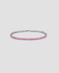 Koluré Ice Link Bracelet Pink – rhodiniertes, steinbesetztes Armband in Rosa mit Zirkonia