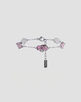 Koluré WNBA Bracelet Pink – rosa Armband aus Edelstahl mit Sport-Charms