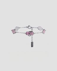 Koluré WNBA Bracelet Pink – rosa Armband aus Edelstahl mit Sport-Charms