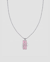 Koluré WNBA Chain Pink – rosa Halskette aus Edelstahl mit Sport-Charms