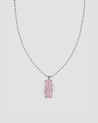 Koluré WNBA Chain Pink – rosa Halskette aus Edelstahl mit Sport-Charms