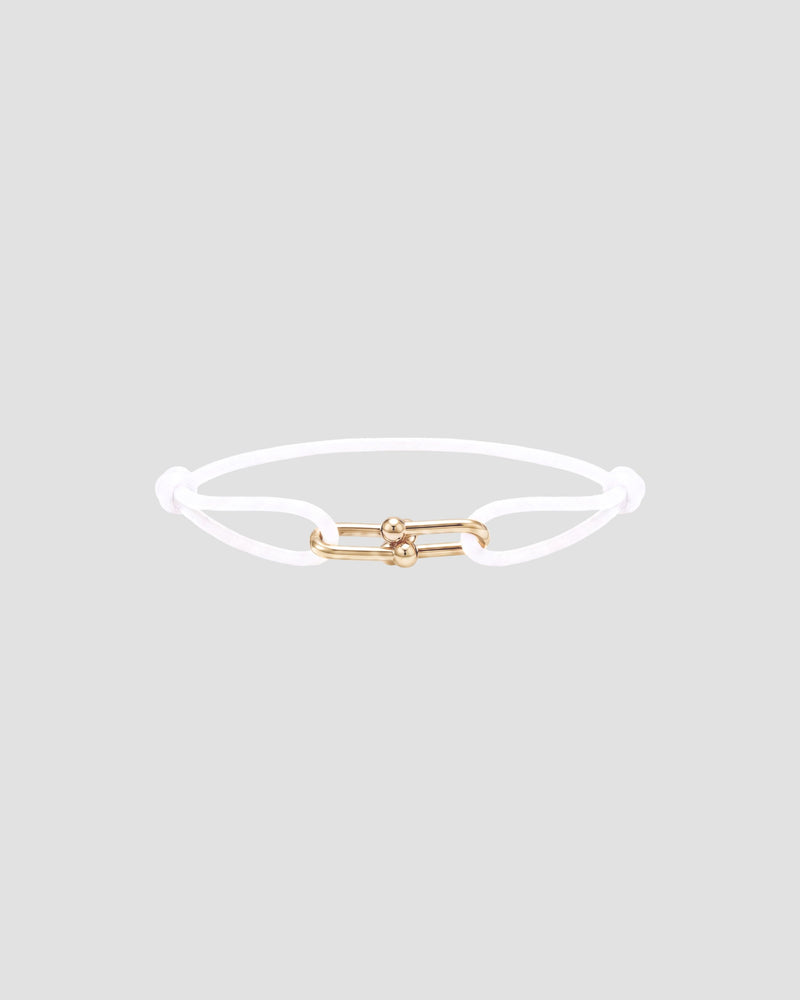 Koluré Twist Cord Gold – Cord-Armband mit Edelstahlelement