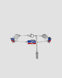 Koluré WNBA Bracelet Blue – Armband aus Edelstahl in Marineblau mit Sport-Charms