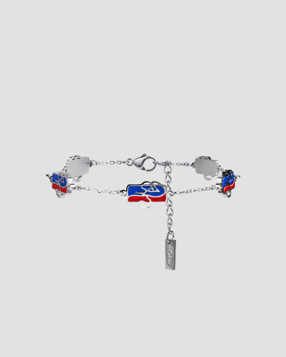 Koluré WNBA Bracelet Blue – Armband aus Edelstahl in Marineblau mit Sport-Charms