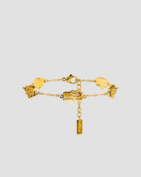 Koluré WNBA Bracelet Gold – Armband aus Edelstahl in Gold mit Sport-Charms