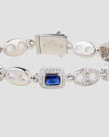 Diamond Gem Bracelet Silver