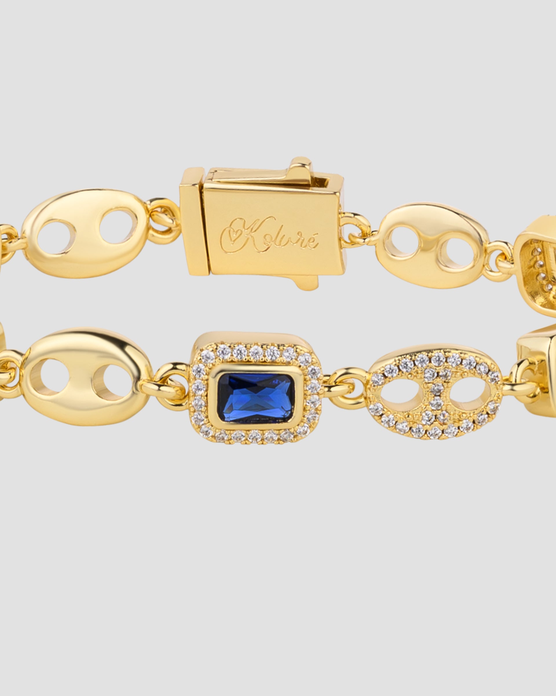 Diamond Gem Bracelet Gold