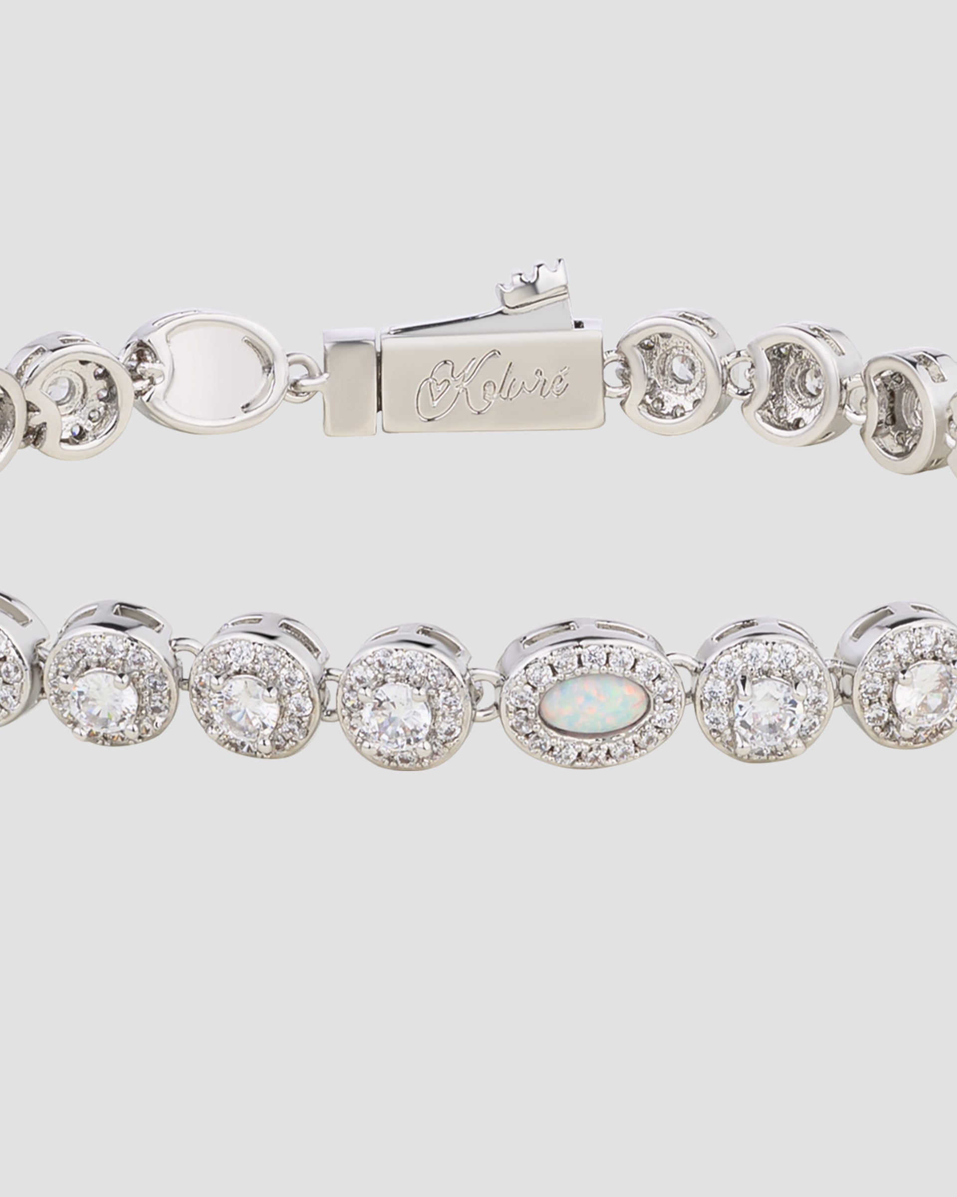 Luxe Crystal Bracelet Silver