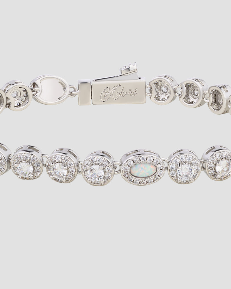 Luxe Crystal Bracelet Silver