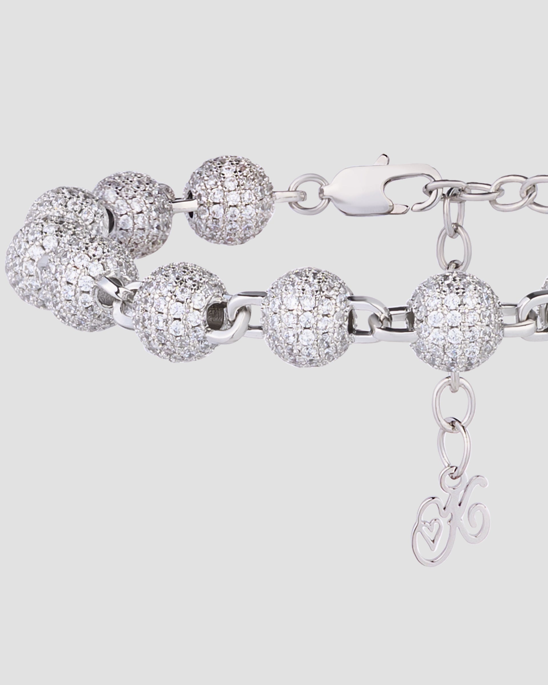Frozen Orb Bracelet Silver