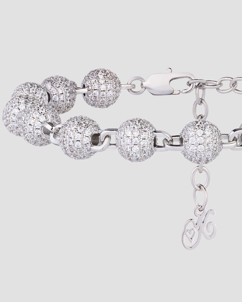 Frozen Orb Bracelet Silver