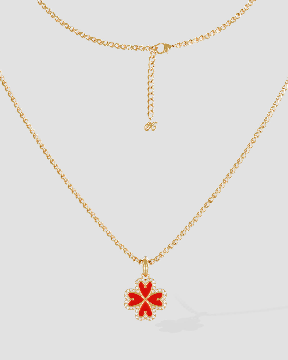 Koluré Lien d’Éclat Necklace Rot/Gold – Produktbild