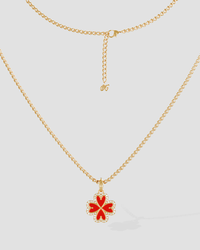 Koluré Lien d’Éclat Necklace Rot/Gold – Produktbild